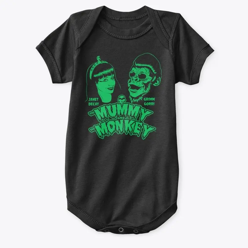 The Mummy And The Monkey Green Logo